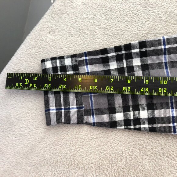 Levis Mens Shirt Small Long Sleeve Plaid Gray Button Down Top Classic Travel - Picture 7 of 13